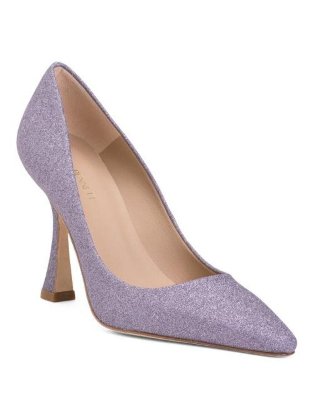 LK BENNETT Made In Spain Dazzle Flared Heel Pointy Toe Court Pumps